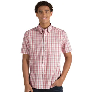 Antigua Men's Dark Red/Silver/White Crew