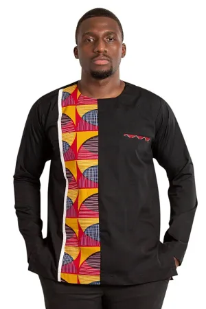 Aruna Long Sleeves African Print Men Shirt