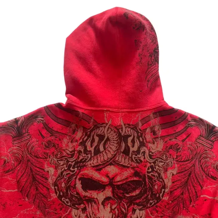 Back To School Joskaa Woman Hooded Zip Up Hoodies Gothic Grunge Pockets Red Y2k Streetwear Egirl Cardigans Tops Winter Clothes Women Harajuku Korean