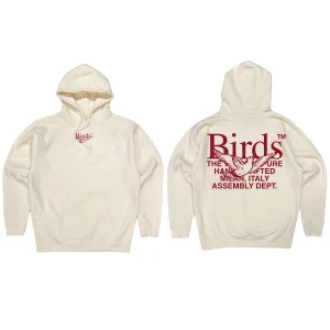 Birds "Stacked" Ivory Premium Heavyweight Hoodie