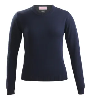 Black Crew neck Cotton Knit sweater RN16