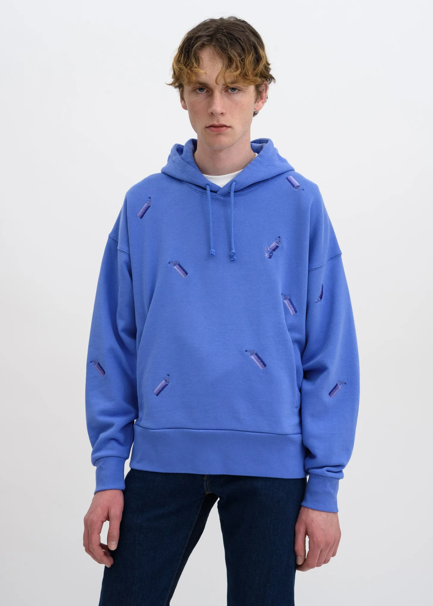 Blue FCW Levis Embroidered Hoodie