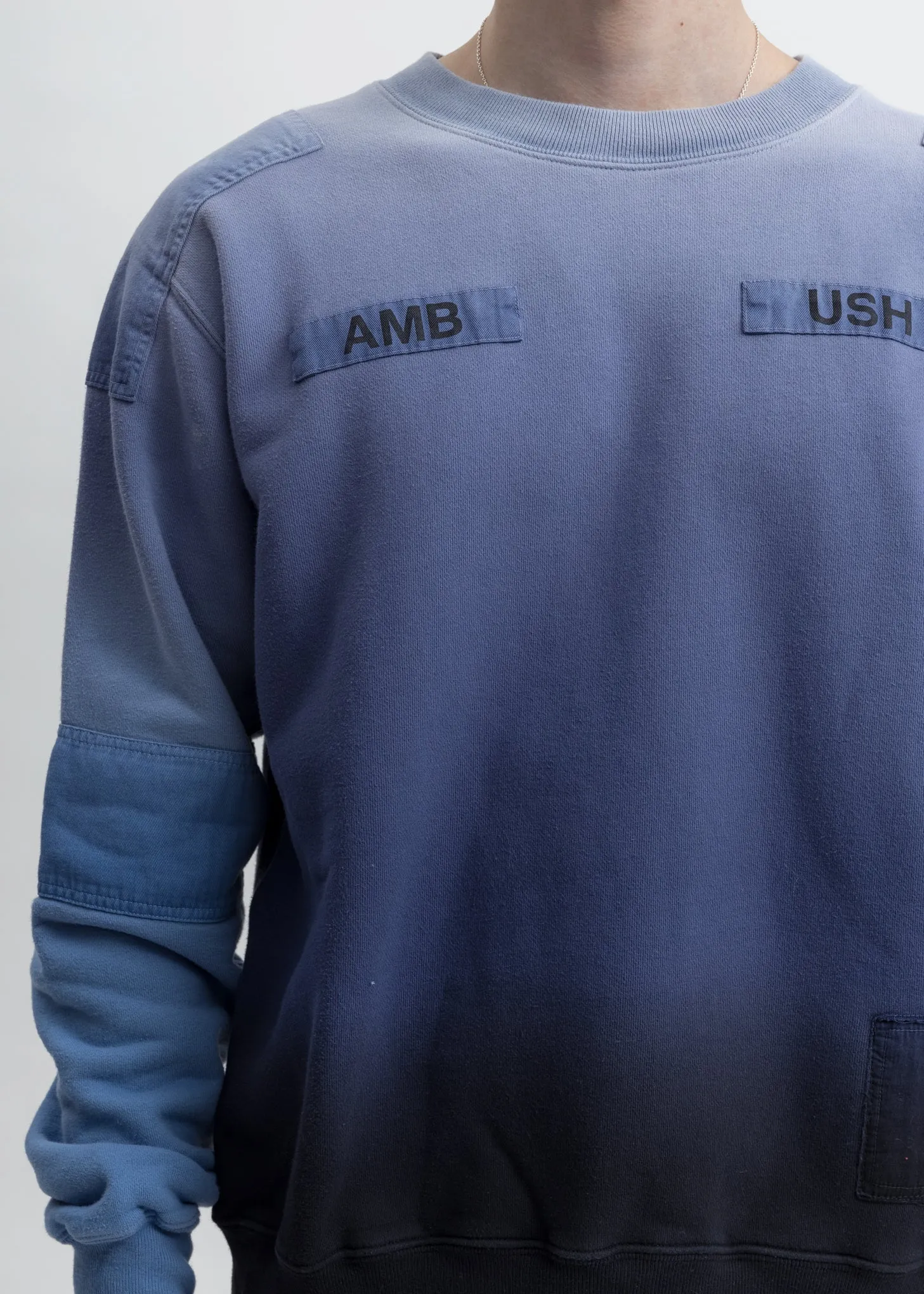Blue New Patchwork Sweatshirt