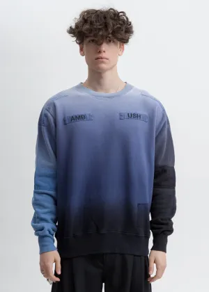 Blue New Patchwork Sweatshirt