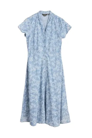 Carved Wood Dress - Mimosa Indigo