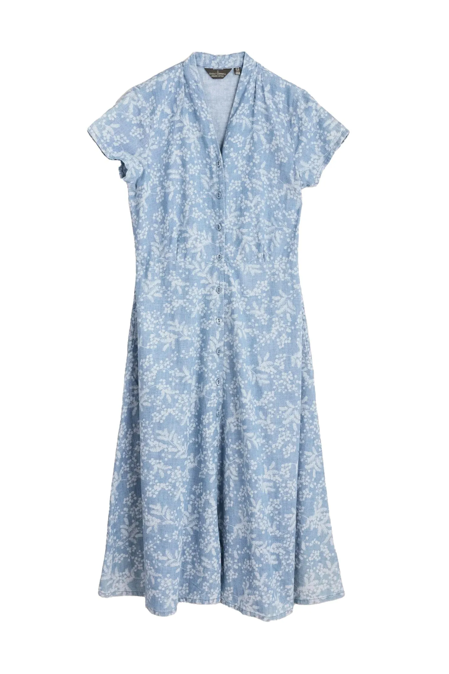 Carved Wood Dress - Mimosa Indigo