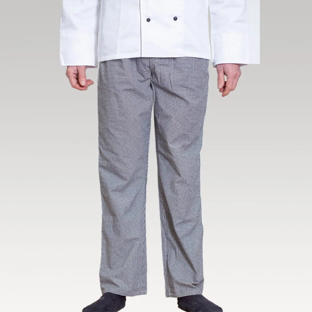 Chef Pants - 2XS (Black/White)