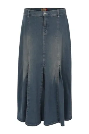 Clove Jeans Womens A Line Skirt Stretch Denim Long Plus Size Maxi Skirts(12- 24)