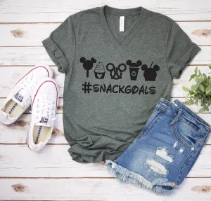 Disney Snack Goals T Shirt- Disney Food Lover T Shirt - Dole Whip T Shirt - Pretzel