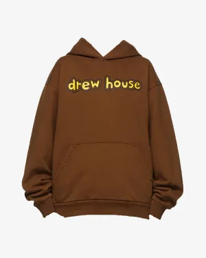 DREW HOUSE CARTOON FONT HOODIE BROWN