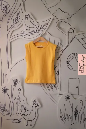 Everyday kids unisex sleeveless tee in yellow
