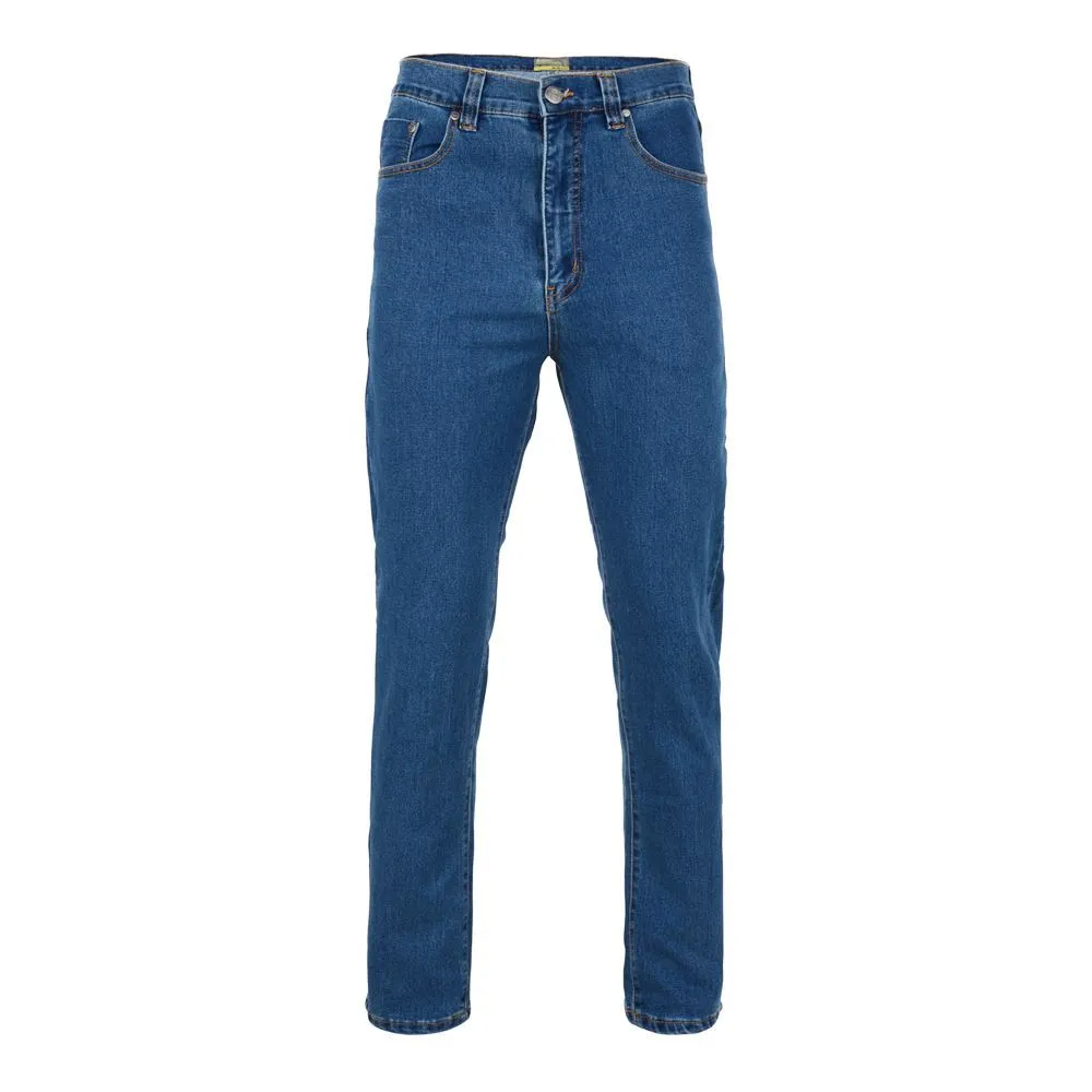 Forge Men's Basic Cotton denim Stone Washed Blue Jeans Size 42 - 60