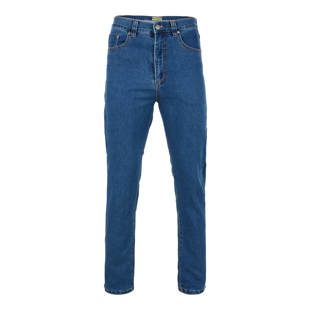 Forge Men's Basic Cotton denim Stone Washed Blue Jeans Size 42 - 60