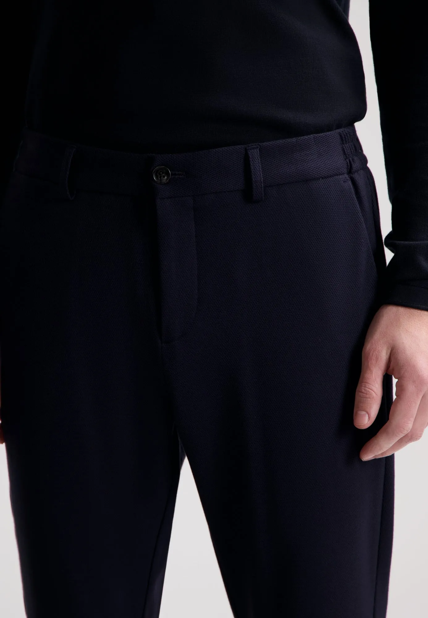 Jordan Stretch Pique Pants in Dark Navy