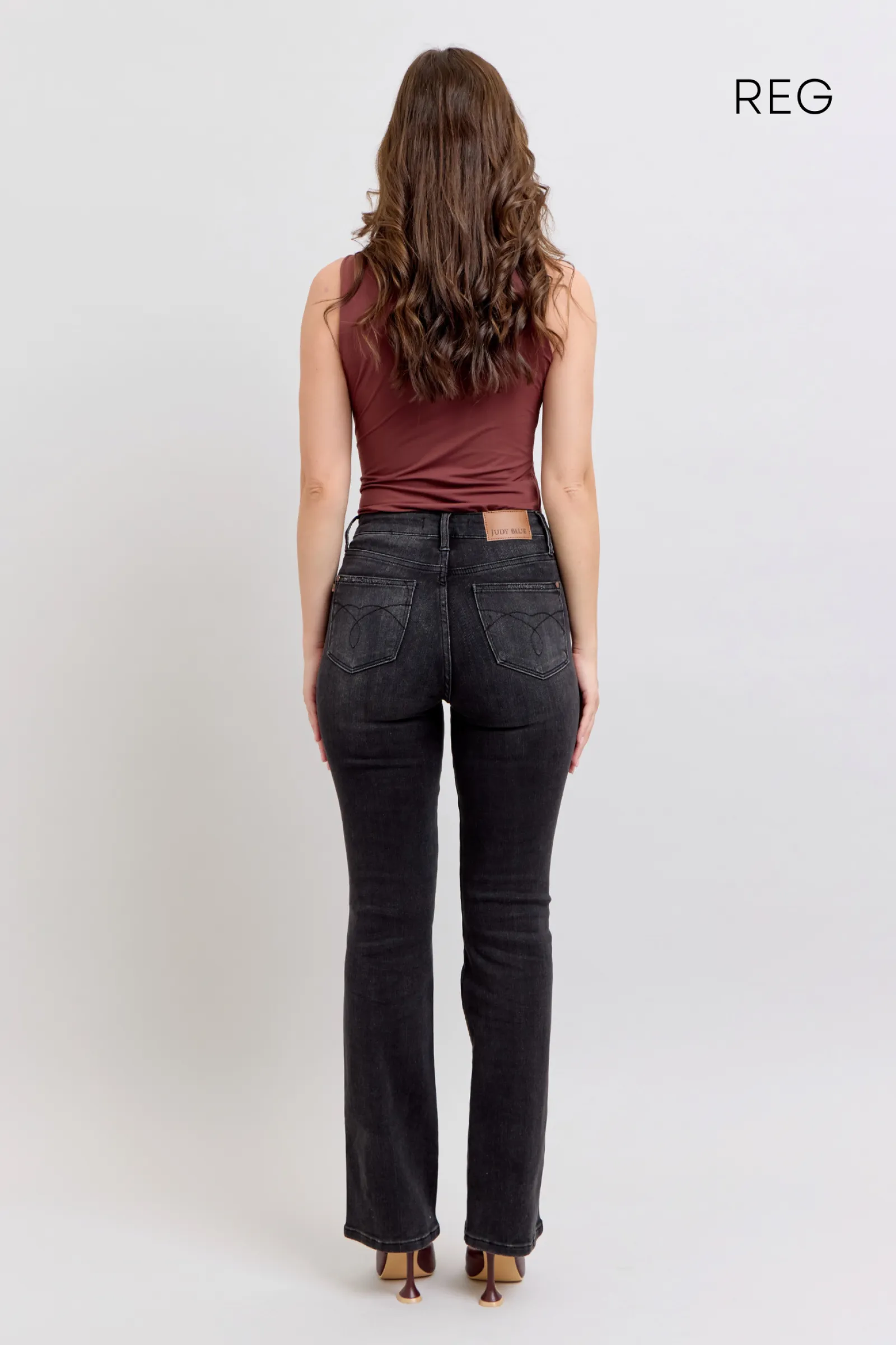 Judy Blue HW Tummy Control Black Bootcut Jeans
