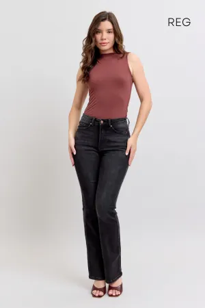 Judy Blue HW Tummy Control Black Bootcut Jeans