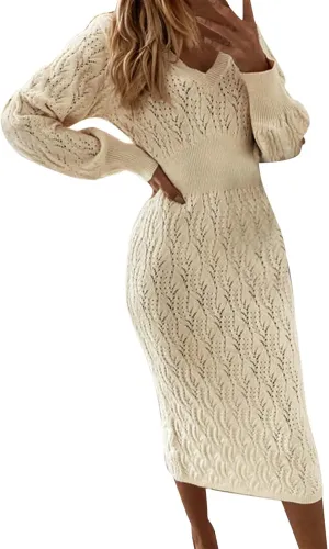 LCMTWX Long Sleeve Oversized Sweater Dress Sleeve Solid Knitted Fleece Dresses Loose Turtleneck Oversize Long Sleeve