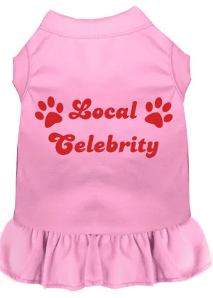 Local Celebrity Screen Print Dress Light Pink Xxxl
