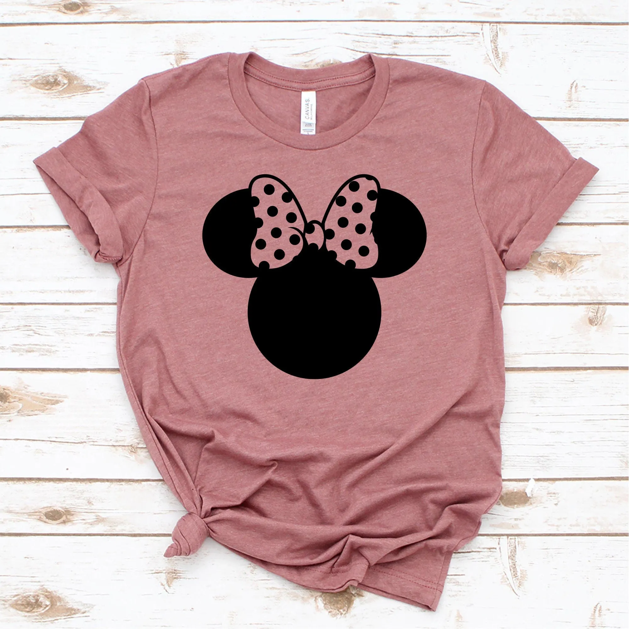 Minnie Polka Dot Bow T Shirt- Disney Trip Matching Shirts - Minnie Mouse T Shirt - Cute Minnie Shirt