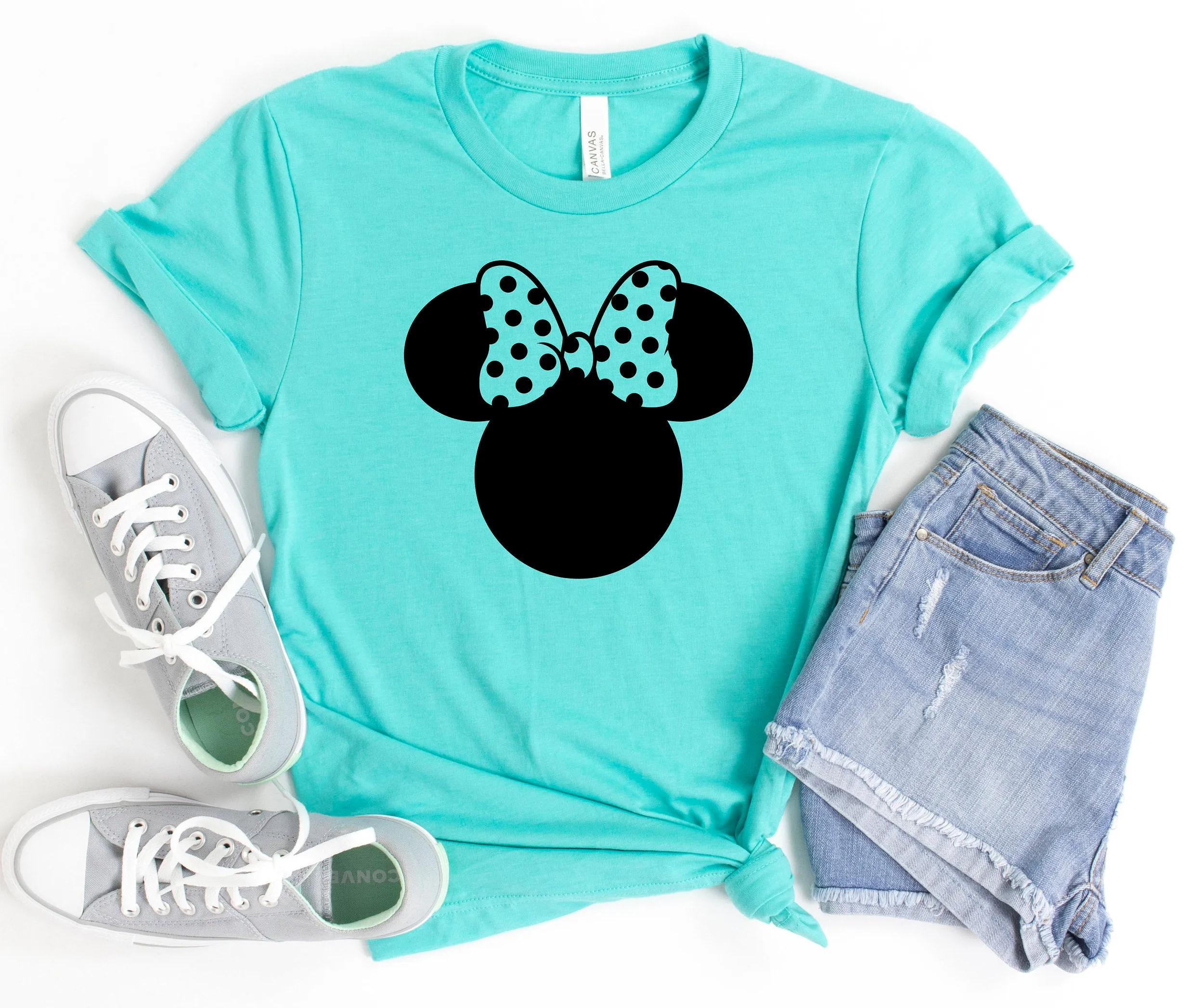 Minnie Polka Dot Bow T Shirt- Disney Trip Matching Shirts - Minnie Mouse T Shirt - Cute Minnie Shirt