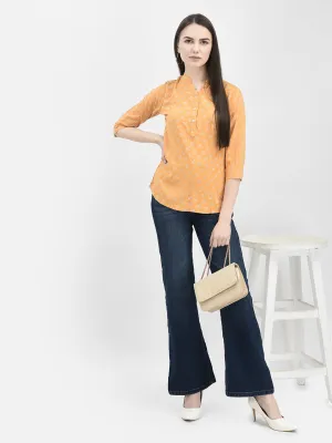 Navy Blue Bootcut Stretchable Jeans