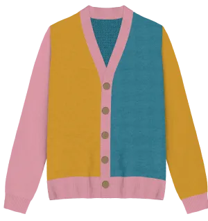 Pansexual Colorblock Knit Cardigan