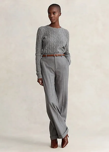 Polo Ralph Lauren Cable-Knit Cashmere Sweater - Grey