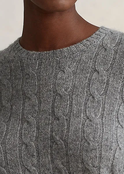 Polo Ralph Lauren Cable-Knit Cashmere Sweater - Grey