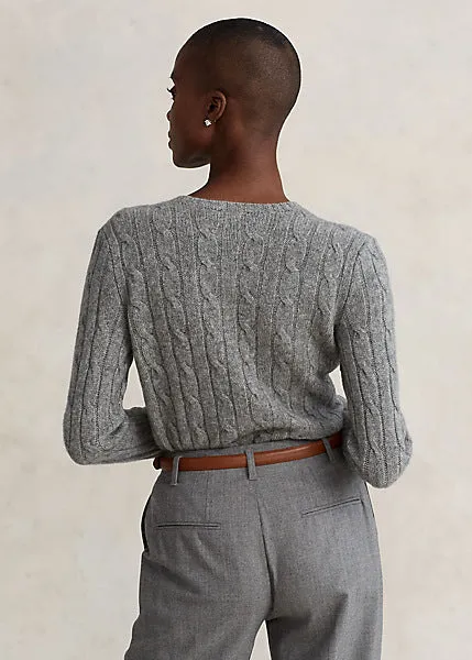 Polo Ralph Lauren Cable-Knit Cashmere Sweater - Grey