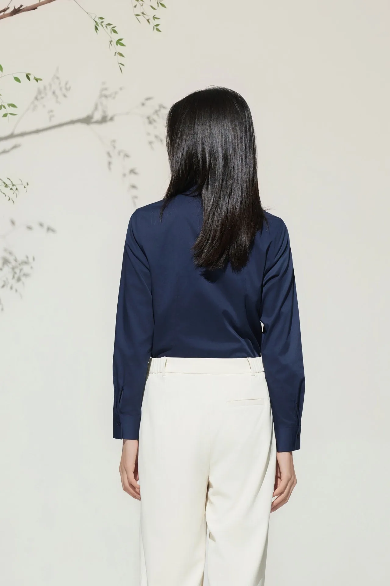 Rayon Blend Shirt With Detachable Tie