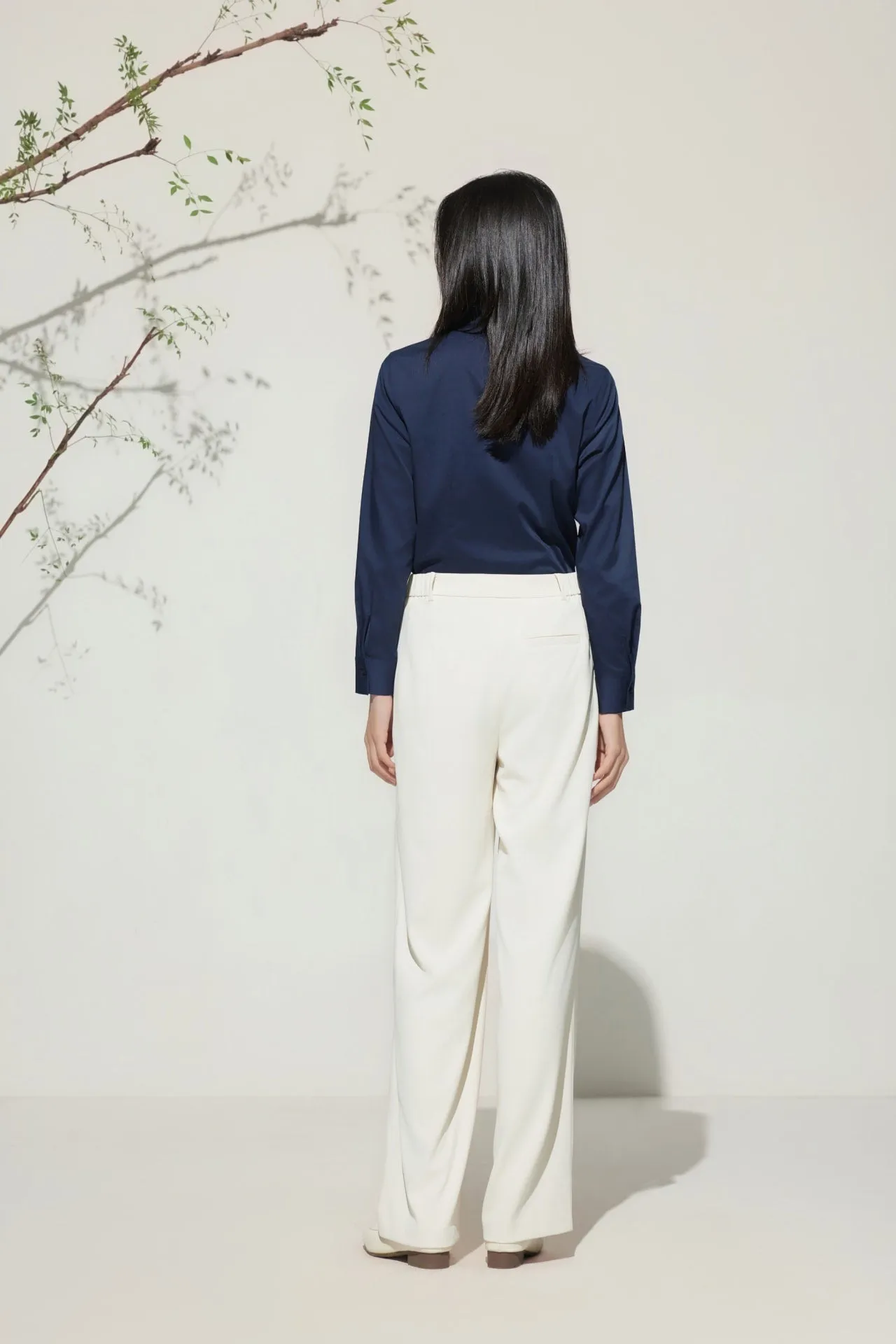 Rayon Blend Shirt With Detachable Tie