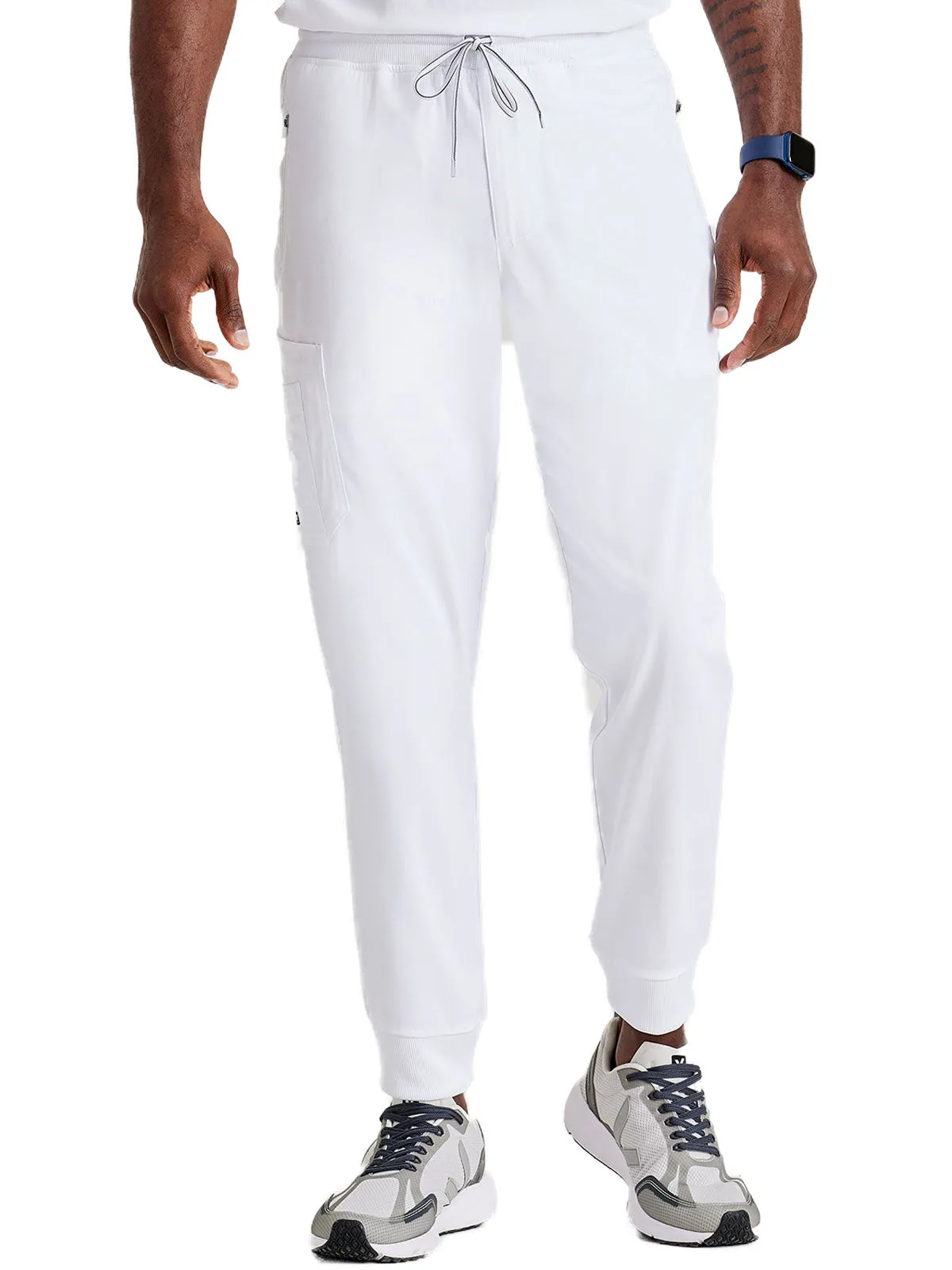 Spandex Stretch - Men’s Zip-Fly Jogger Scrub Pant [1]