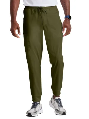 Spandex Stretch - Men’s Zip-Fly Jogger Scrub Pant [1]