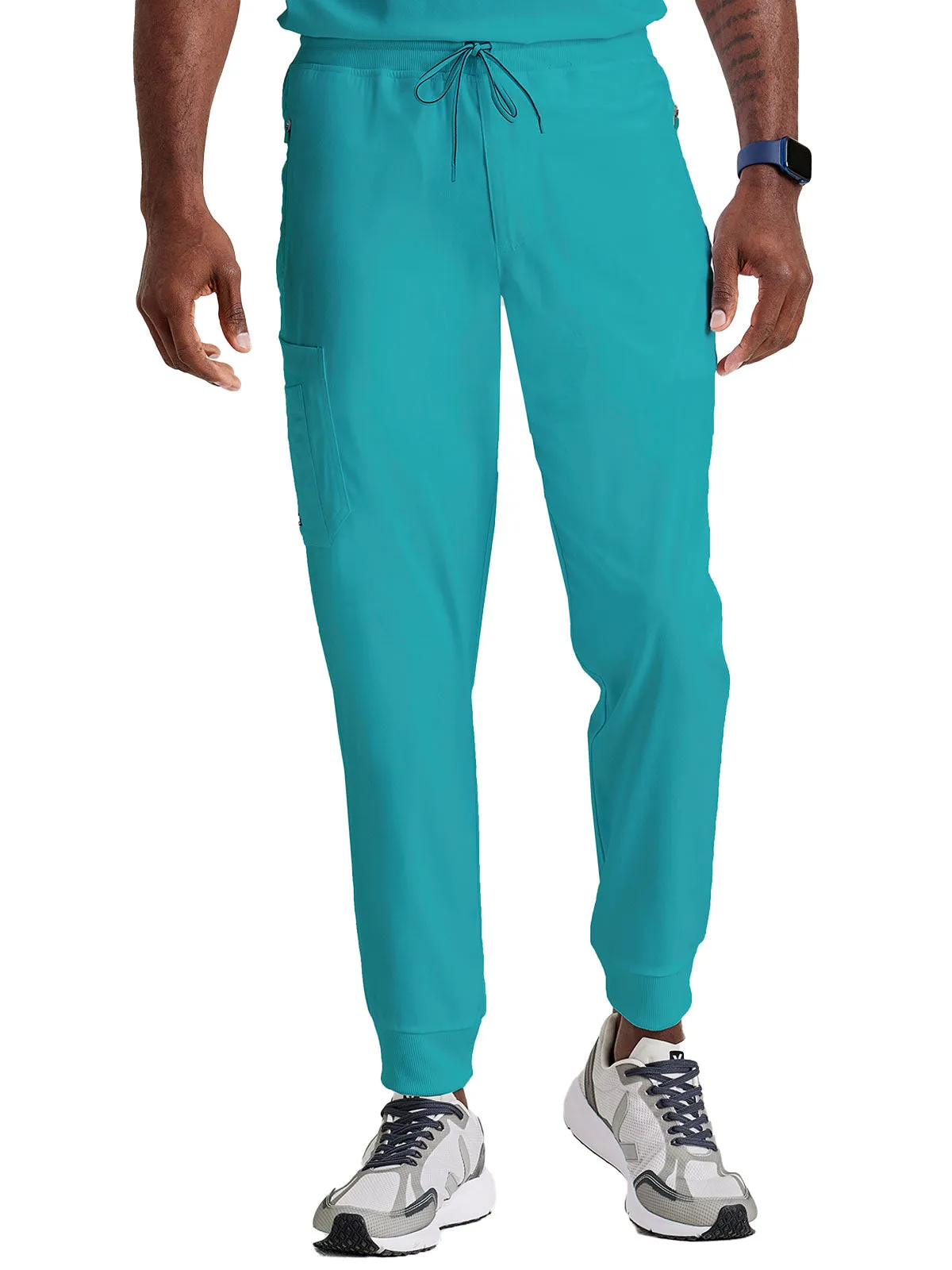 Spandex Stretch - Men’s Zip-Fly Jogger Scrub Pant [1]