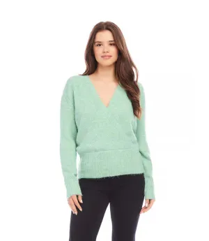 Stevie Seaglass Wrap Sweater - Karen Kane 3L89764