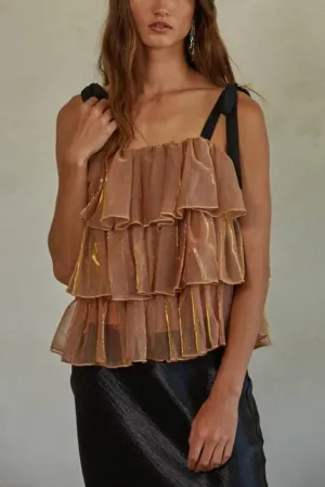 Timeless Mesh Babydoll Top -  By Together