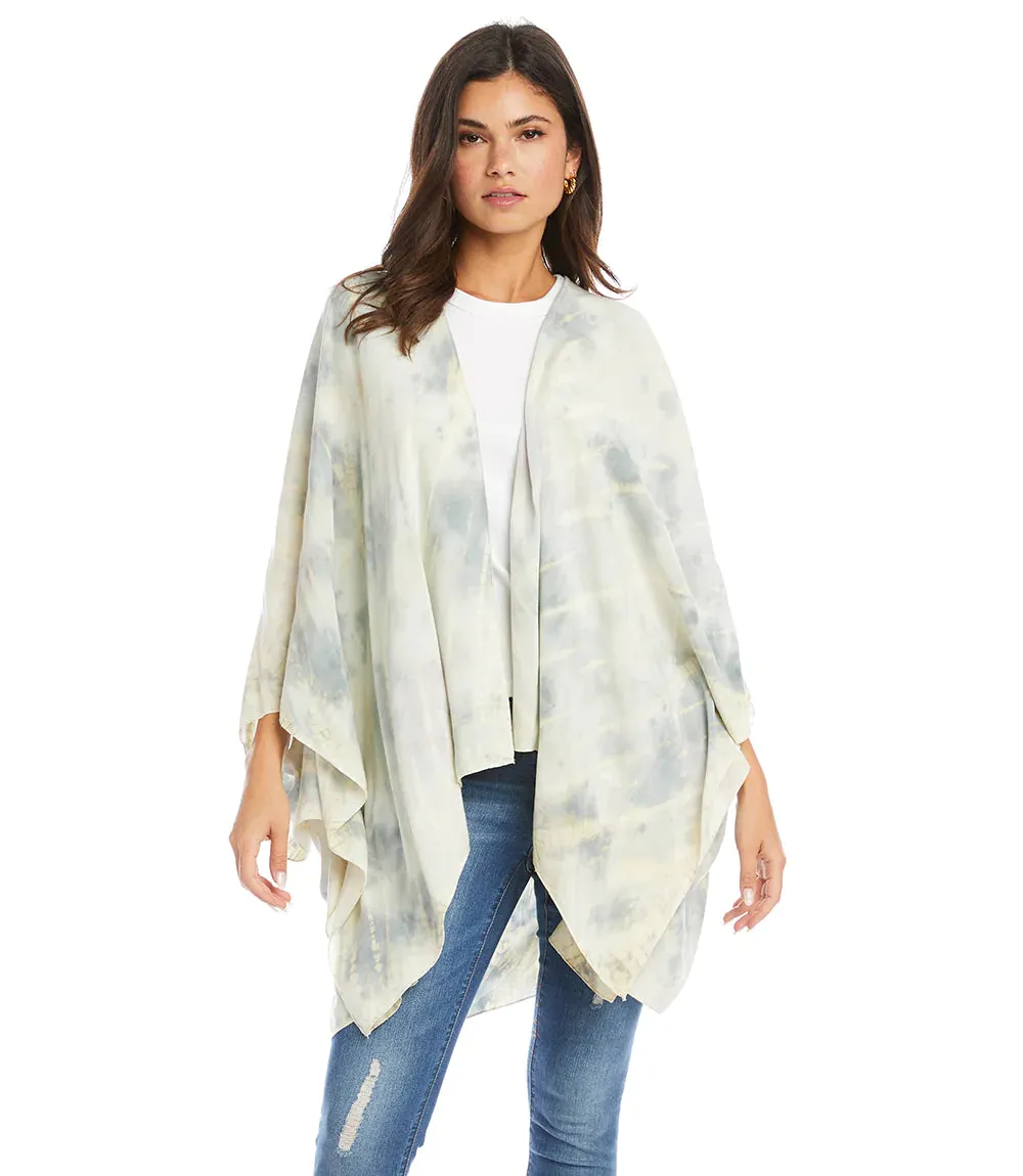 TRISHA TIE DYE OPEN FRONT CARDIGAN- KAREN KANE 2L08195