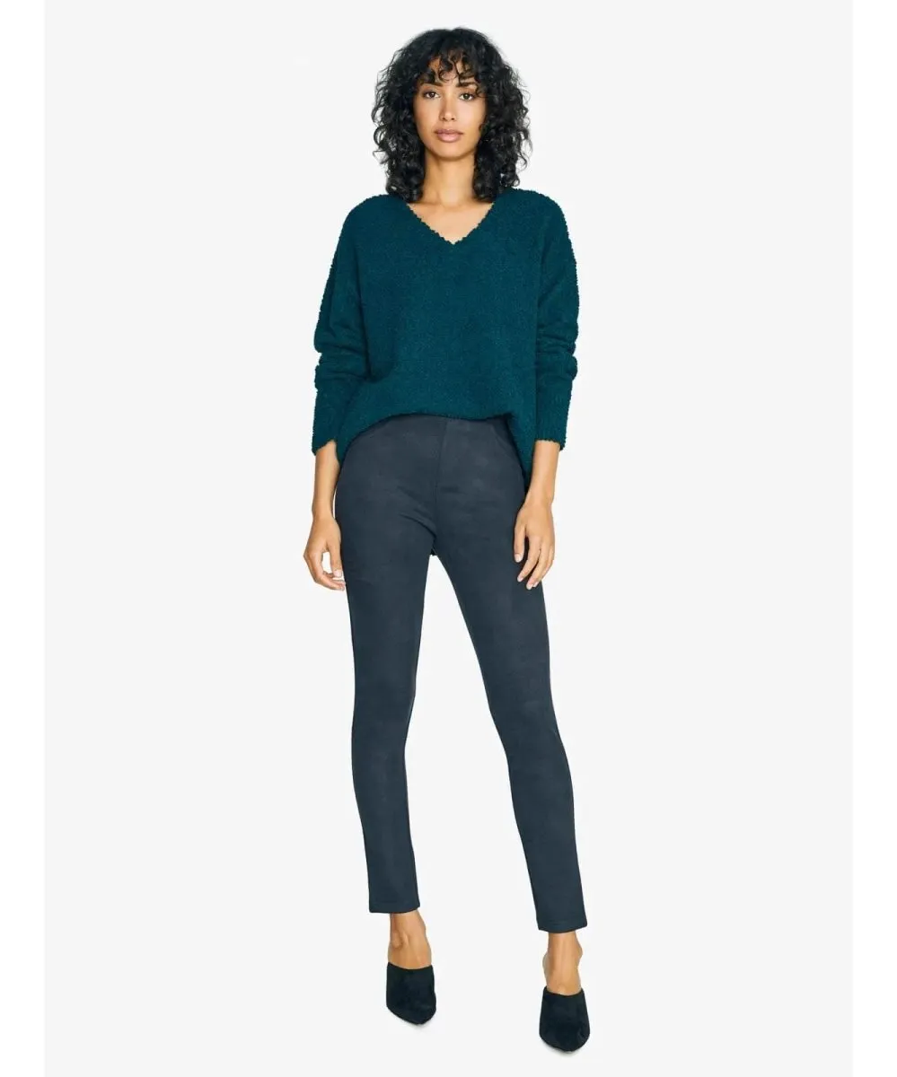 V-Neck Teddy Pullover Jade