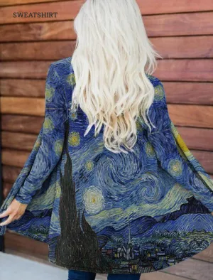 Van Gogh's Starry Night Cardigan