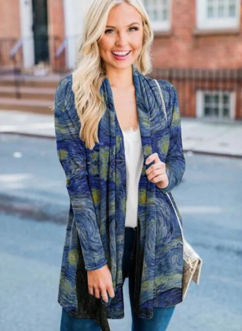 Van Gogh's Starry Night Cardigan