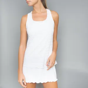 White Stripe Layer Dress (short length)